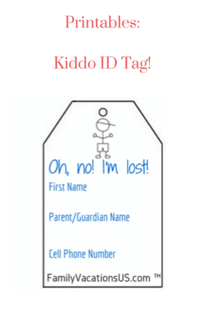 Printable: Kiddo ID Tag
