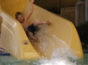 Water slide at The Abe Martin Lodge