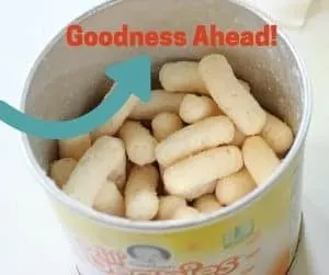 Check out the goodness! AND they can totally pass for cheese puffs!