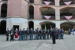 Civil War Reenactment at Fort Point photo credit Will Elder courtesy of NPS