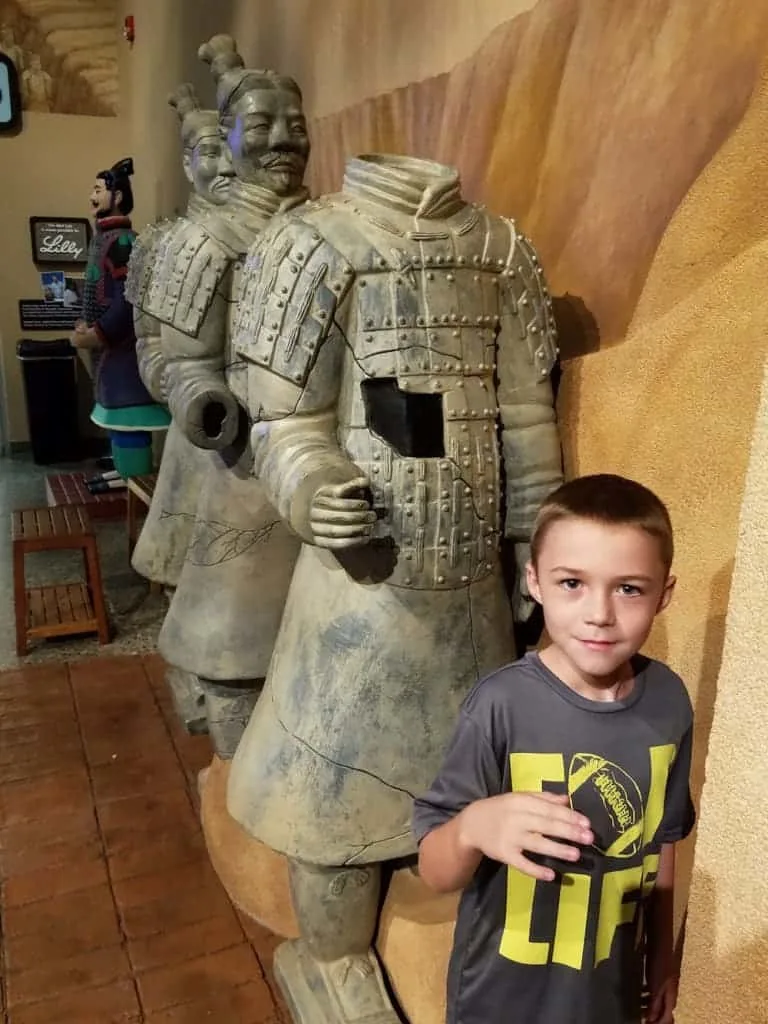 Terra Cotta Warrior Exhibit at the Children's Museum of Cincinnati 