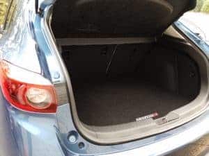 Trunk space in Mazda 3s Grand Touring