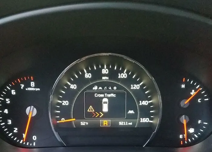 Cross traffic indicator 2017 Kia Sorento