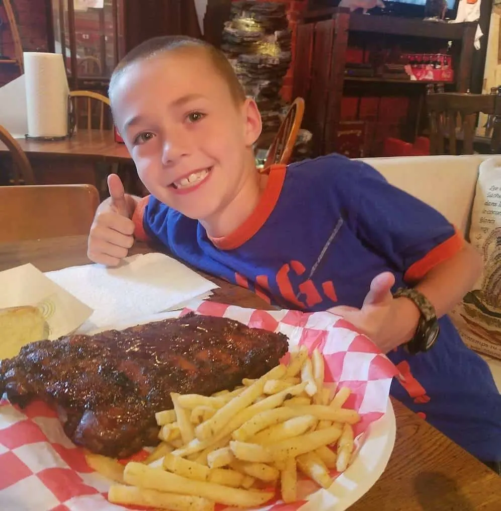 get the fantastic ribs at big dogs smoke house