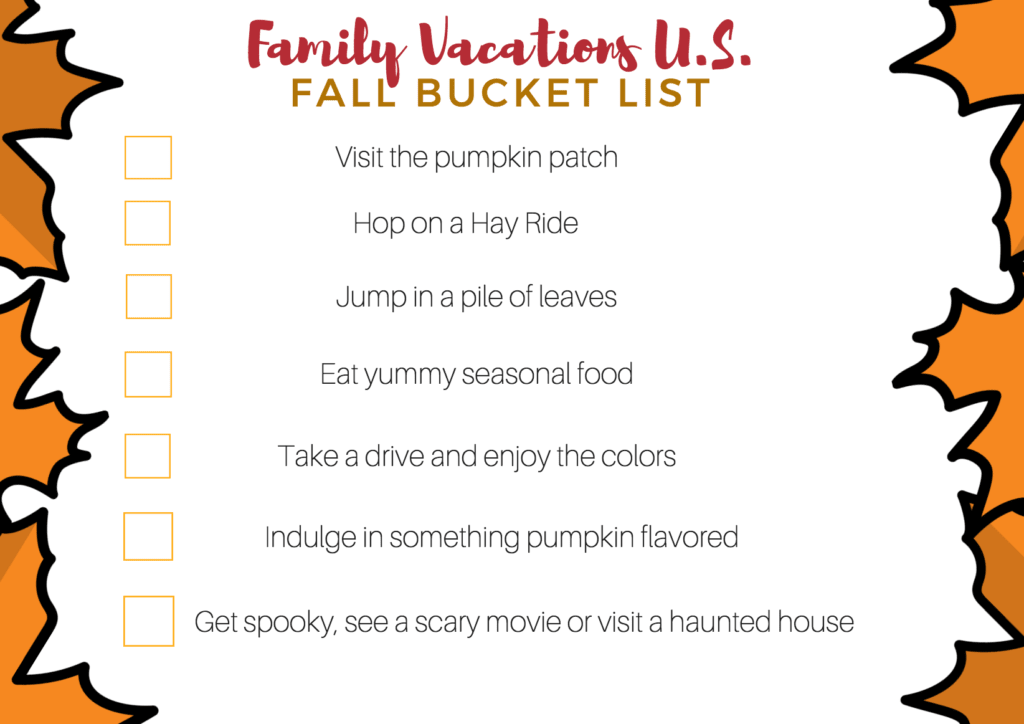 Fall Bucket List Printable