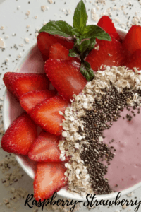 Raspberry - Strawberry Smoothie Bowl