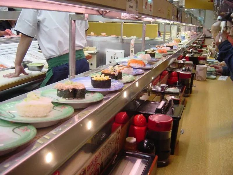 Dine at Kaiten Sushi