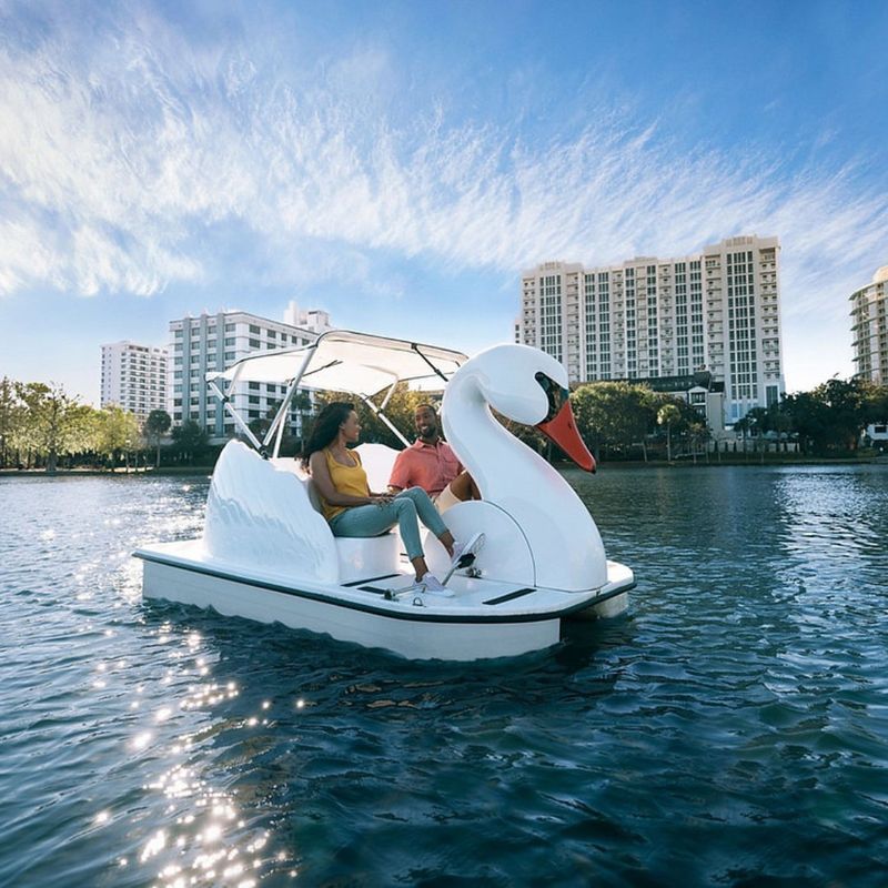 Paddle around at Lake Eola Park