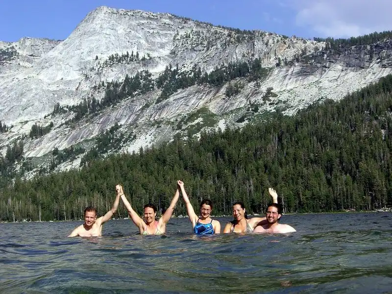 Swimming in Tenaya Lake