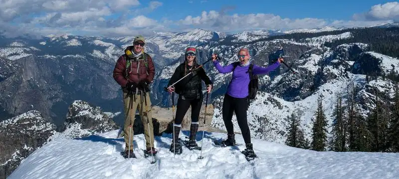 Snowshoeing in Badger Pass