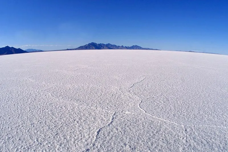 The Bonneville Salt Flats, Utah
