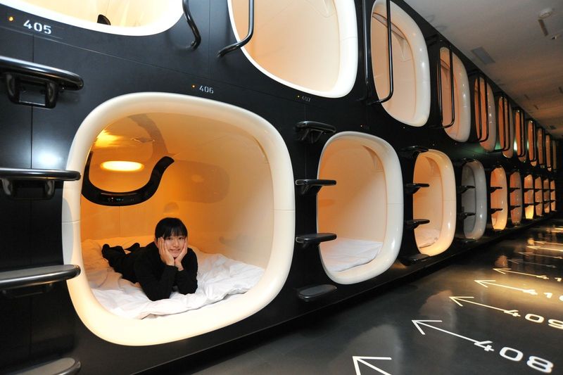 Stay in Capsule Hotels