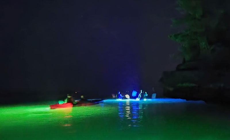 Glow-in-the-Dark Kayaking on Lake Superior