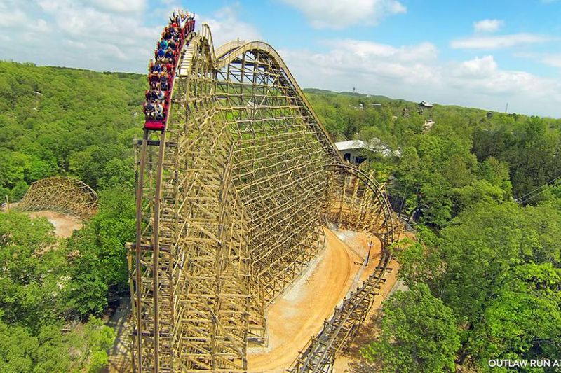 Riding the Outlaw Run Coaster