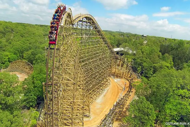 Riding the Outlaw Run Coaster