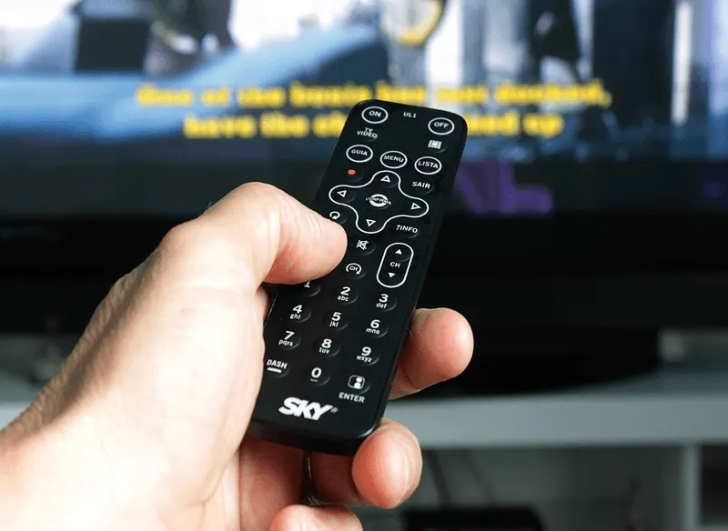 The remote control is rarely sanitized