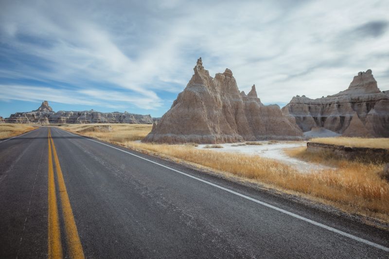 Scenic Drive through Badlands National Park