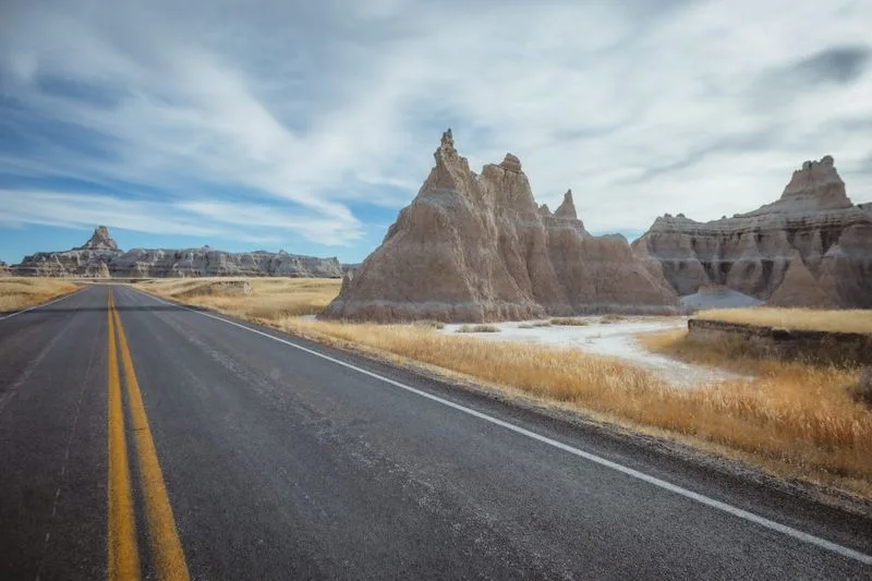 Scenic Drive through Badlands National Park