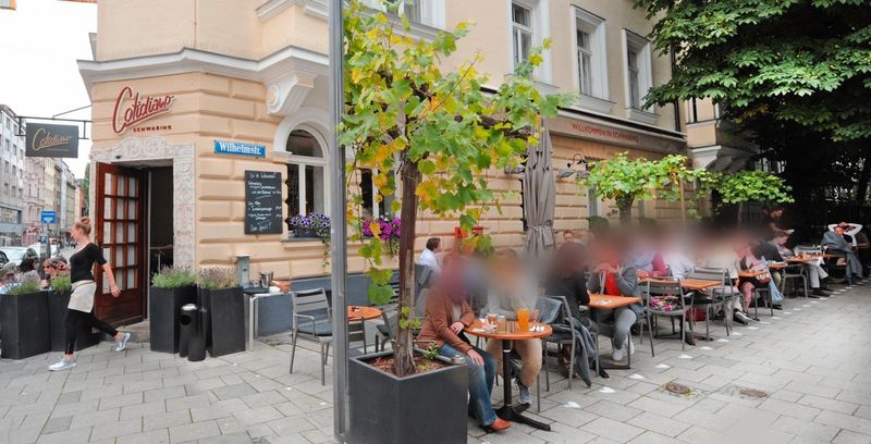Relax at a café in Schwabing