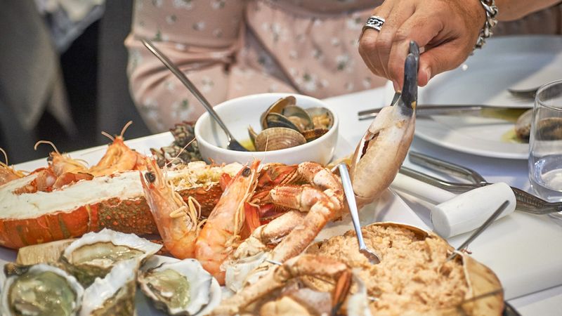 Fresh Seafood Feast in a Coastal Town (Portugal)