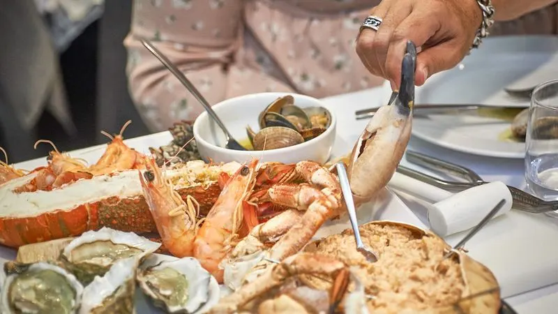 Fresh Seafood Feast in a Coastal Town (Portugal)