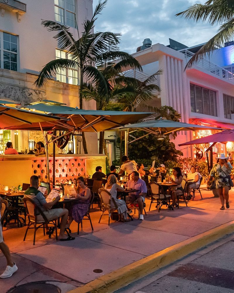 Almond Trees Near Classic Cuban Restaurants