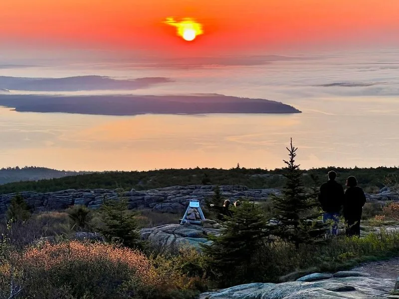 Watch the Sunrise from Cadillac Mountain