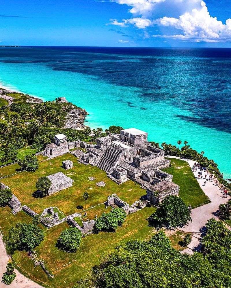 Mayan Ruins Overlooking the Sea