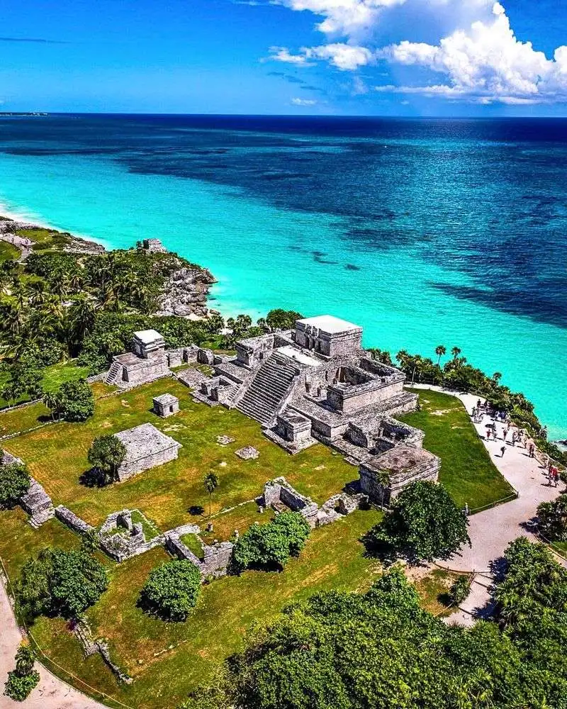 Mayan Ruins Overlooking the Sea