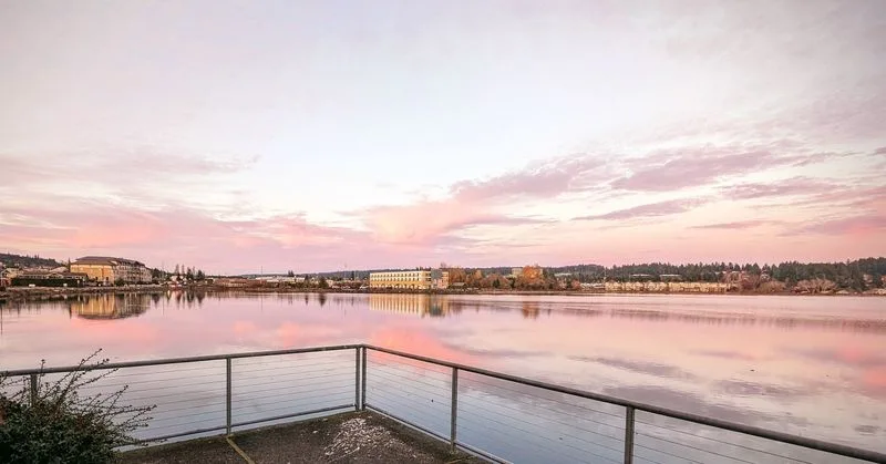 Sunset over Sinclair Inlet