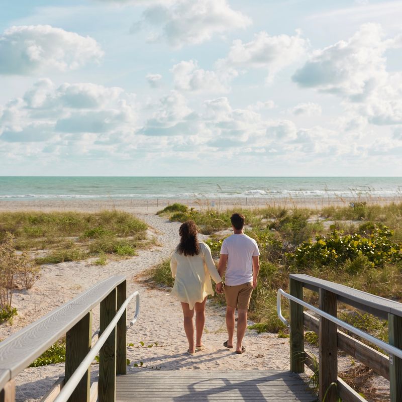 A Long Walk to the Sand Keeps It Peaceful