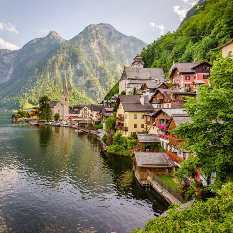Hallstatt, Austria – Lakeside Planters and Alpine Flowers