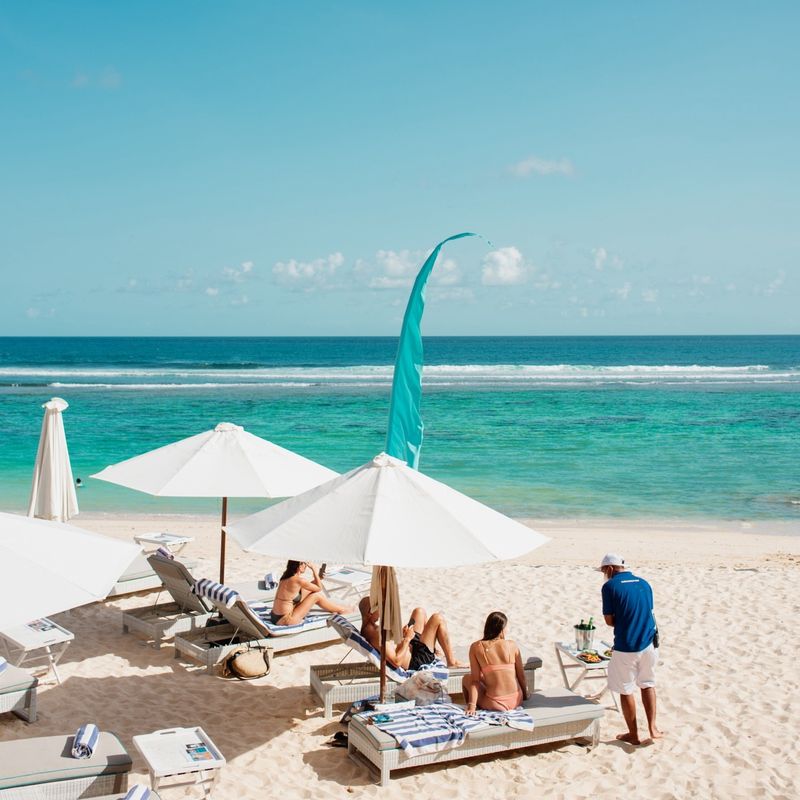 Relaxing on a Bali Beach