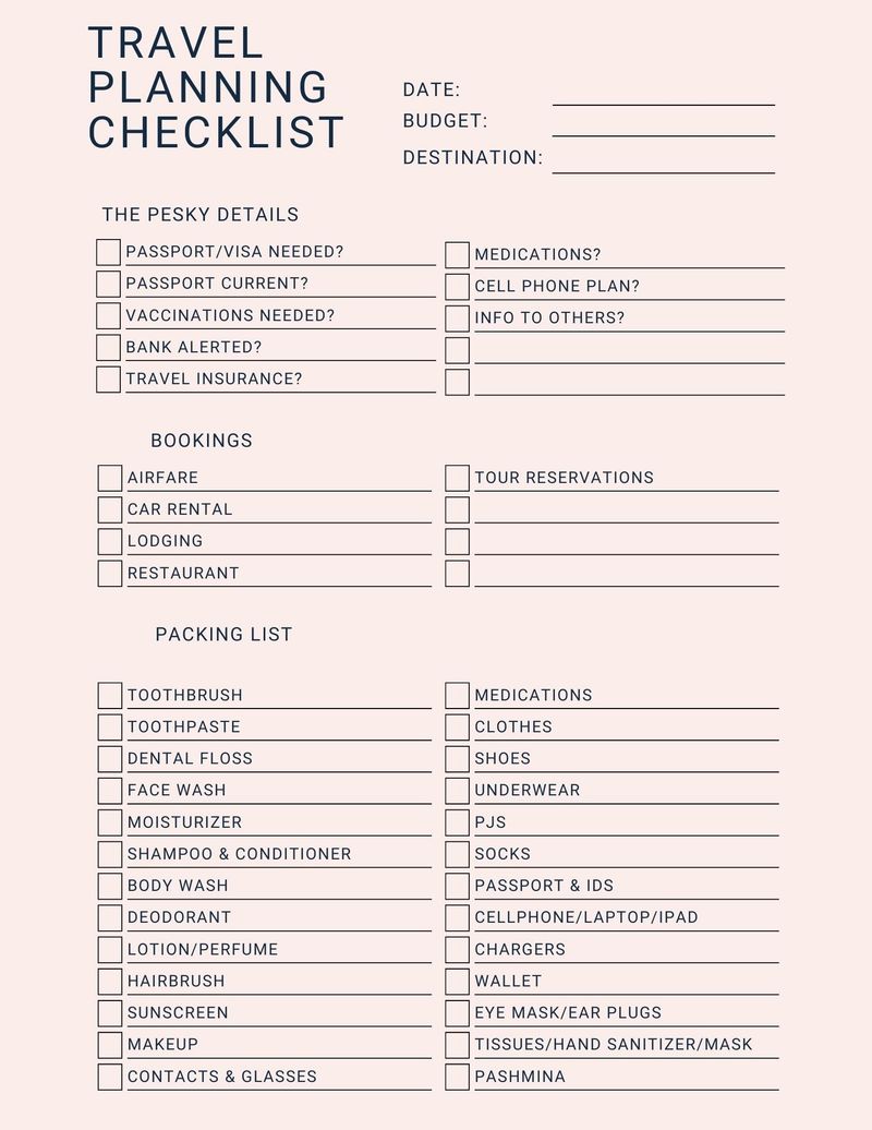 Pre-Flight Checklist: Your Travel Companion