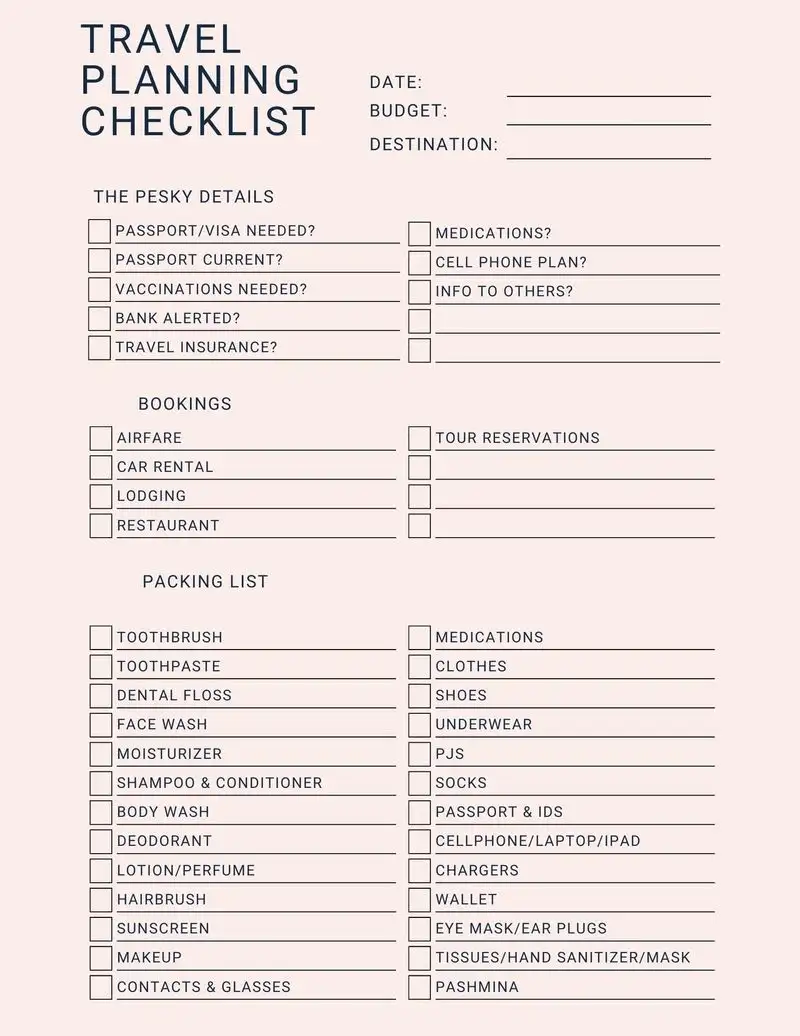 Pre-Flight Checklist: Your Travel Companion