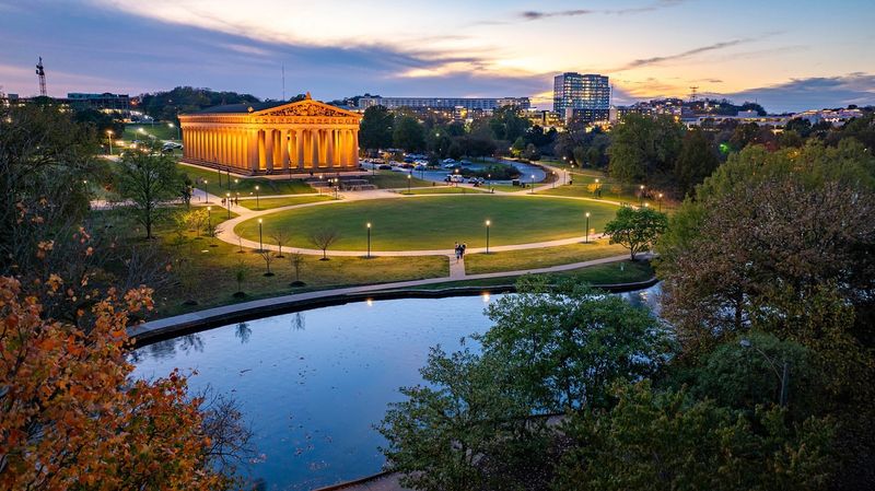 Nashville, TN – Shade Trees and Magnolia Blooms in Centennial Park