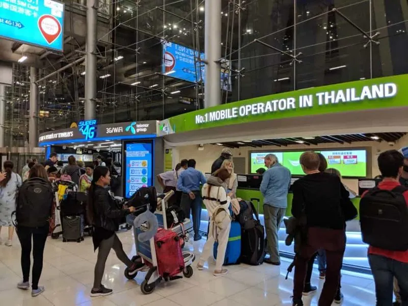 Get a local SIM card at the airport