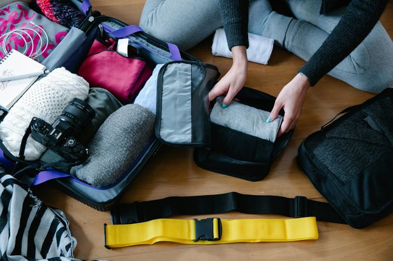 Use packing cubes and a daypack