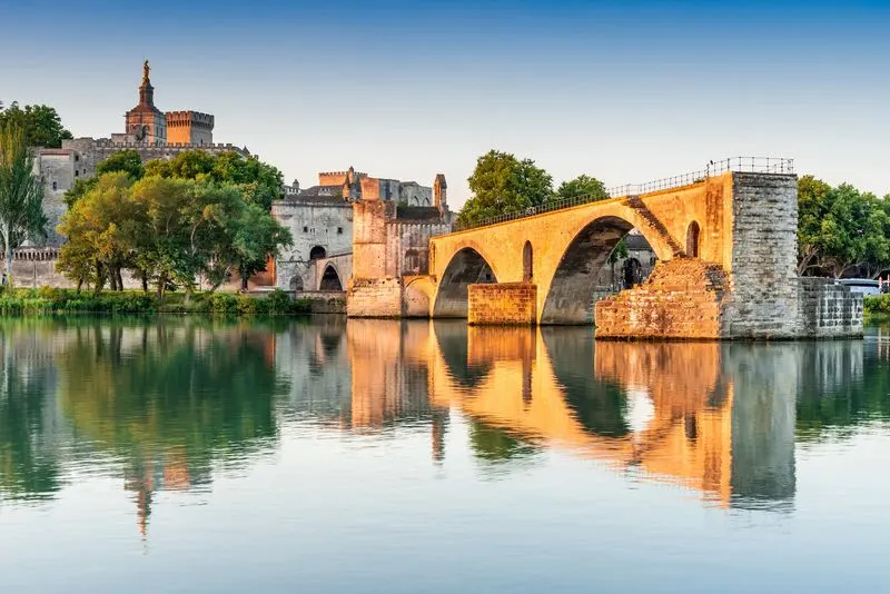 Stroll across the famous Pont d’Avignon