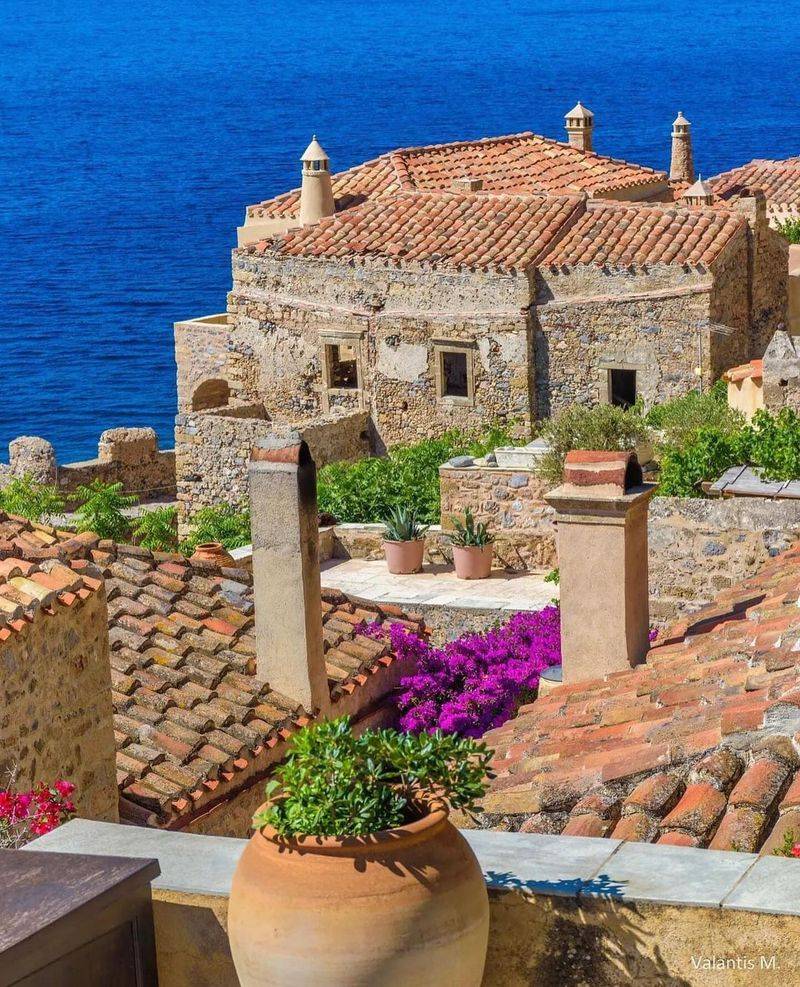 Monemvasia, Greece – Ancient Walls and Seaside Aloe