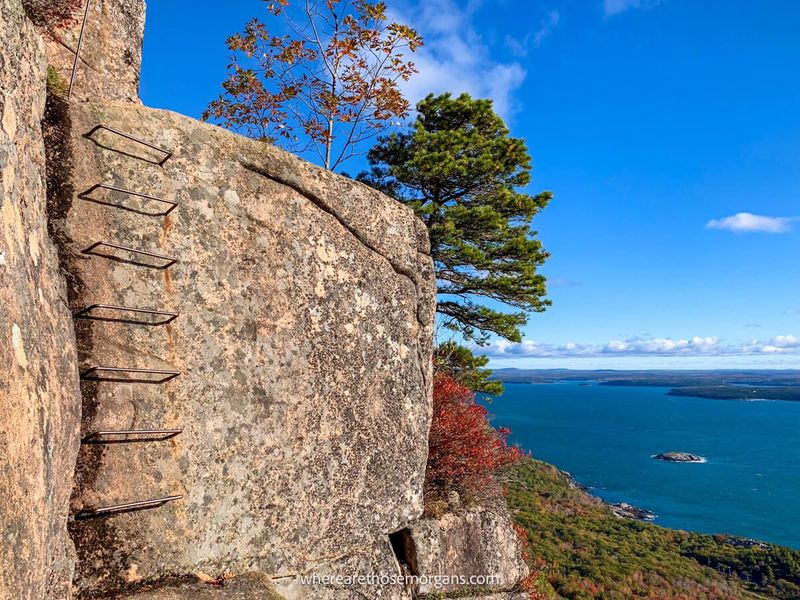 Precipice Trail, Acadia National Park, Maine (moderate section)