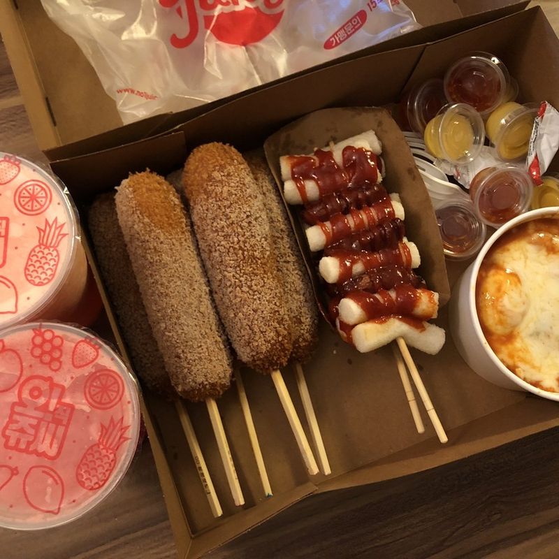 Koreatown Plaza Food Court – Crêpes, Corn Dogs, & More