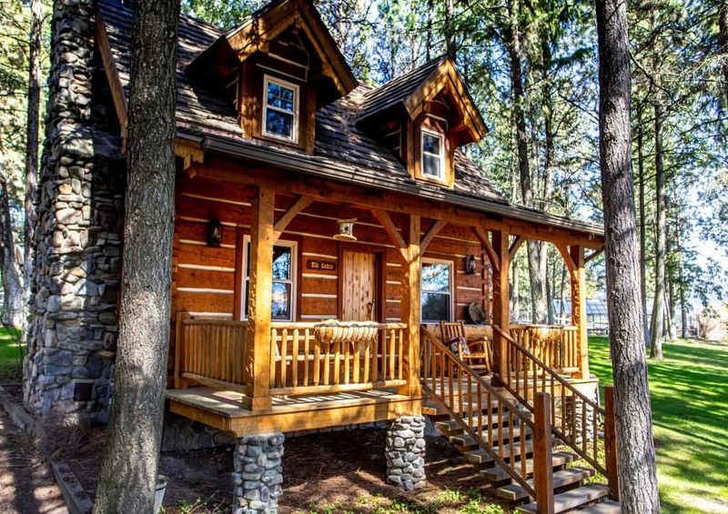 Log Home in Northern Wisconsin Woods