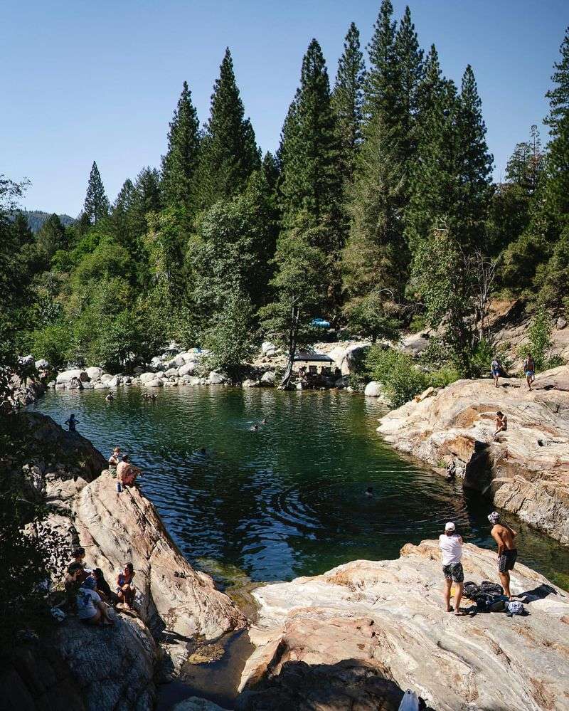 Swimming at Emerald Pools
