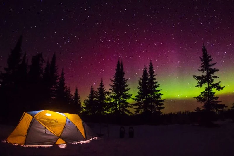 Remote Campsites with Star-Filled Skies