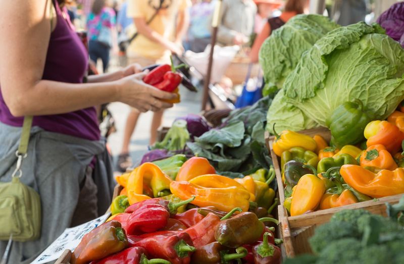 Browsing the Half Moon Bay Coastside Farmers’ Market