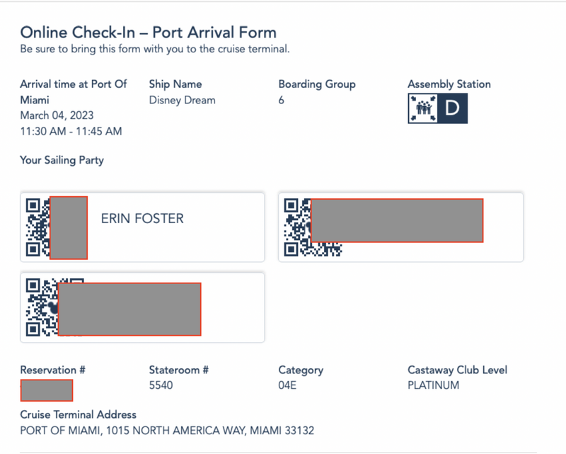 Completed required travel documents and checked ID