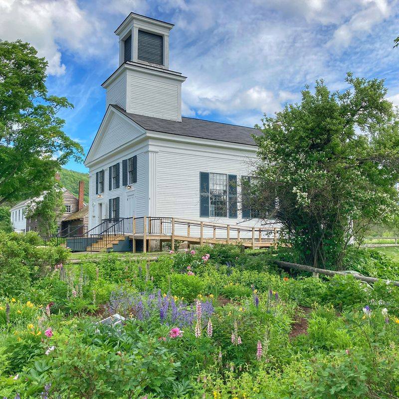 Plymouth Notch – Apple Trees and Old-Fashioned Perennials