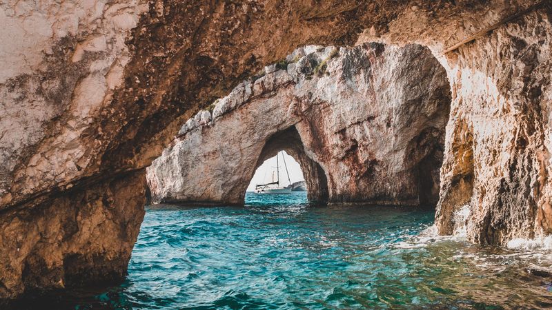 Sea Caves of Zakinthos, Greece
