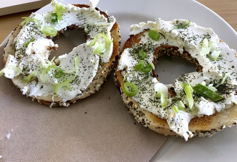 Garlic Chives in Specialty Cream Cheeses